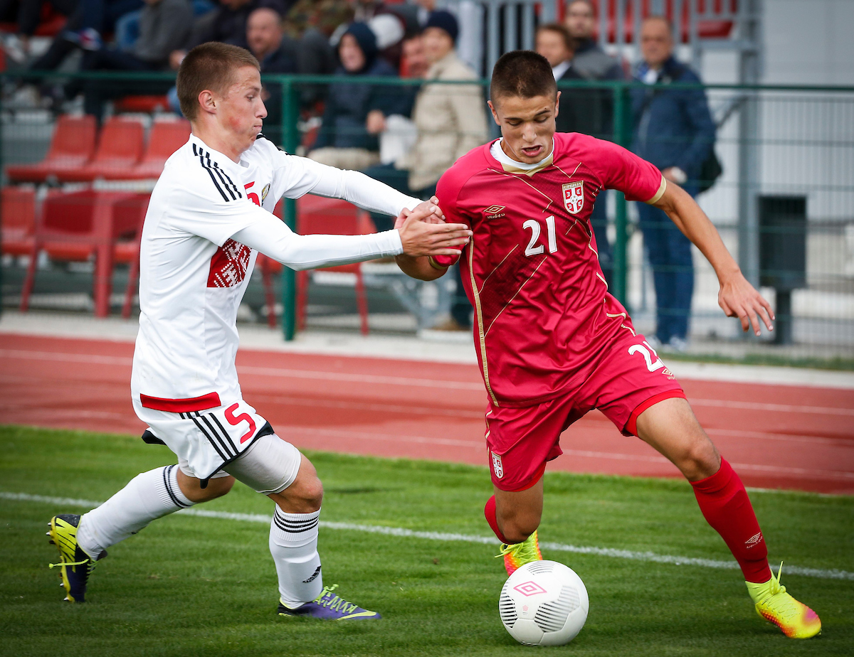 Radivoj Bosić u dresu omladinske reprezentacije Srbije (©Starsport)